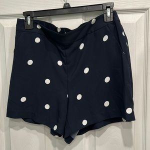 Loft navy polka dot dressy shorts size small. New with tags.
